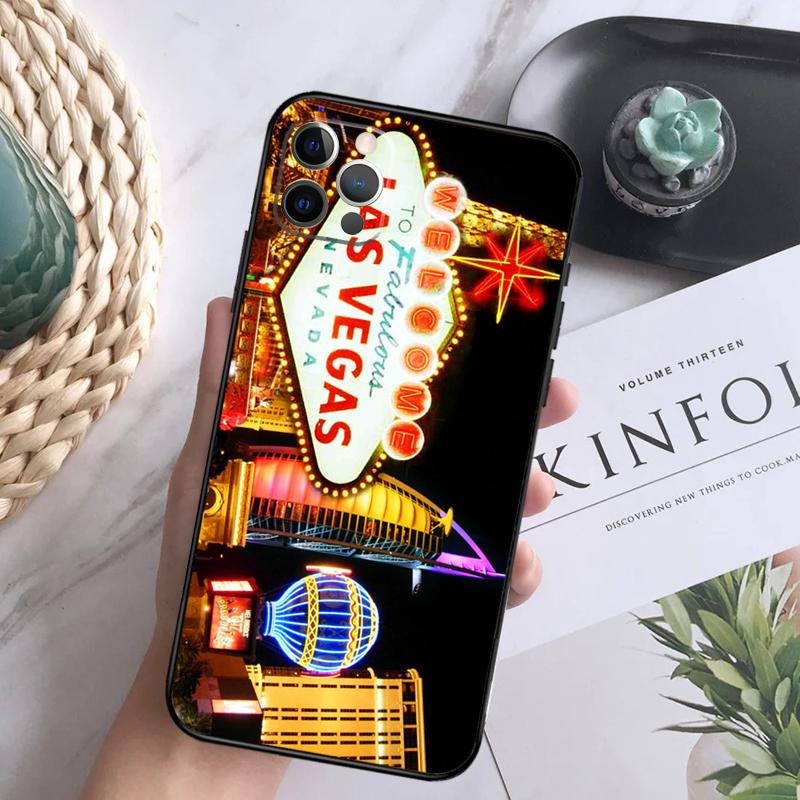 LAS VEGAS POKER CARDS Phone Case For iPhone 16 Pro 11 12 13 14 15 Pro Max Mini XS X XR 7 8 16 Plus Cover Coque