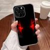 Страшные Красные Злые Демонические Глаза Чехол для Телефона Для iPhone 17,16,15,14,13,12,11 Plus,Pro,Max,XR,XS,Plus,E,SE4,Mini Прозрачный Чехол