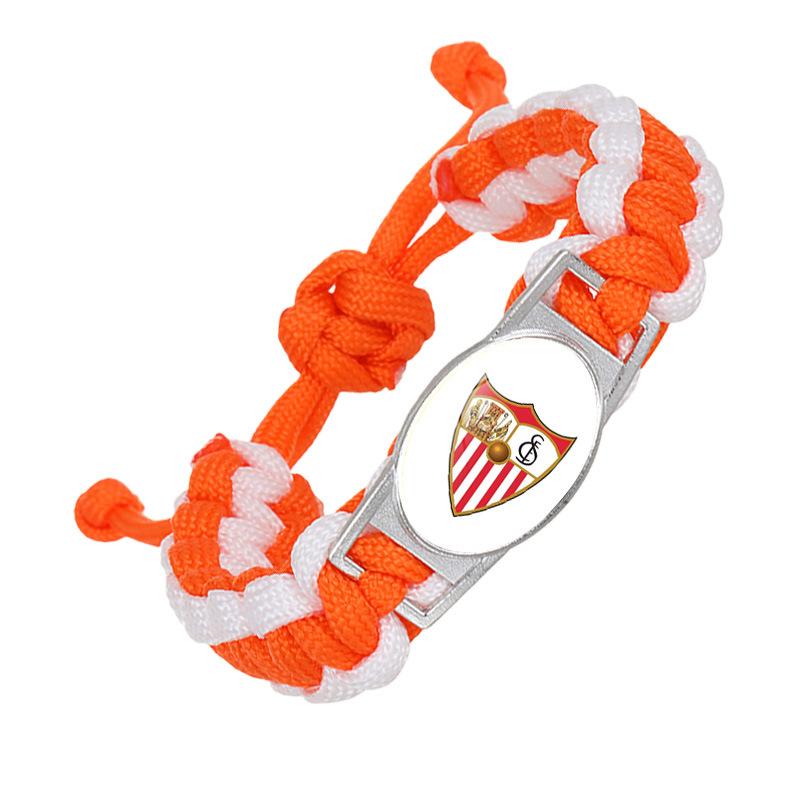 1Pc European Top Football Club Paracord Bracelet, Handmade Fan Support Memorial