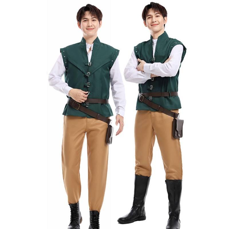 Рапунцель Флинн Райдер Косплей Костюм Сценическое Выступление Вечеринка Хэллоуин