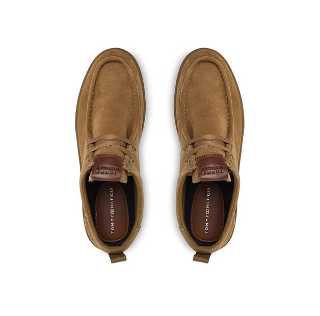 Полуботинки Tommy Hilfiger Modern Suede Moc Toe Shoe FM0FM05501 светло-коричневый
