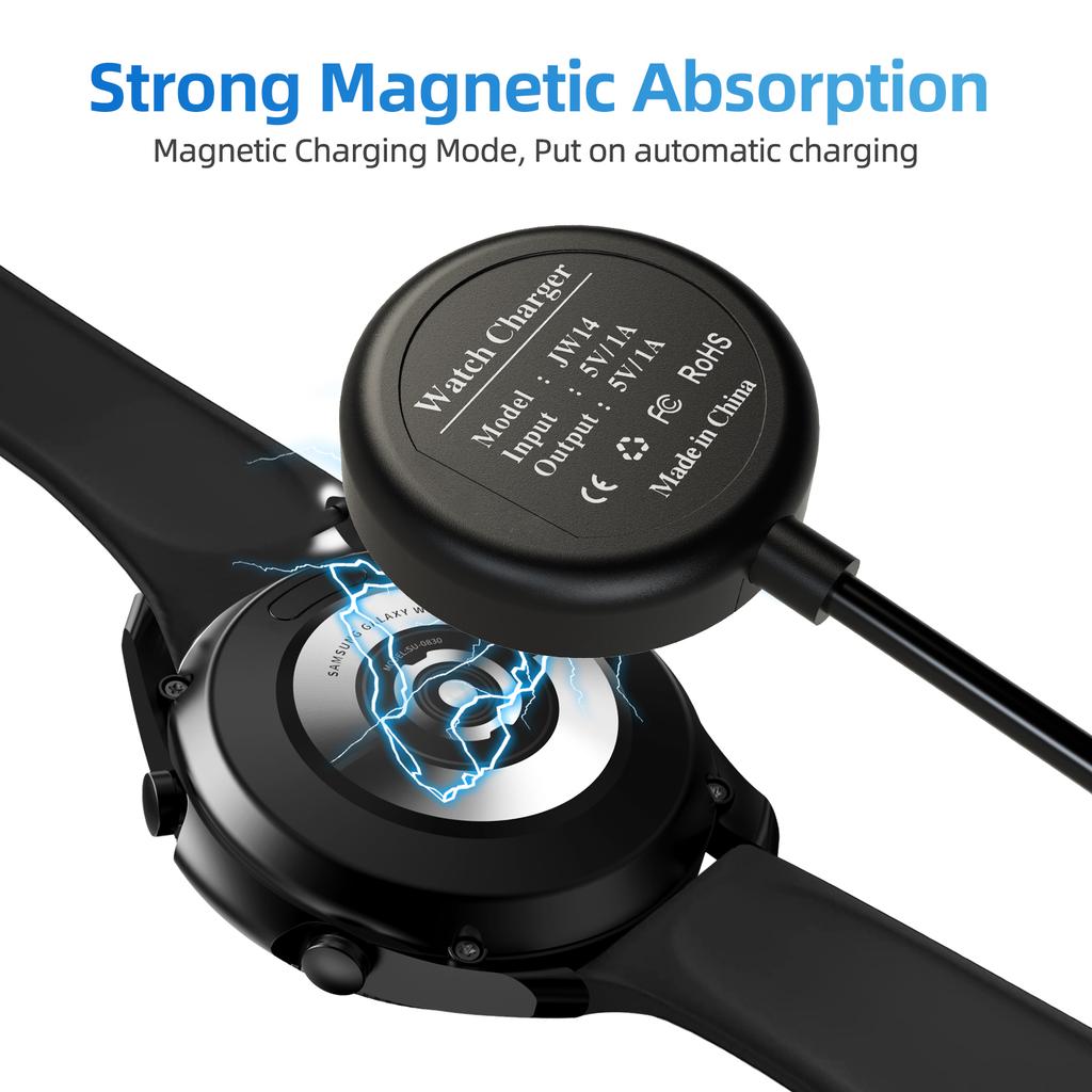 Для Samsung Galaxy Watch8/7/6/6 Classic USB-C Зарядное устройство для умных часов Замена Быстрая Стабильная Беспроводная Зарядная станция
