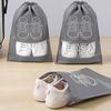 Non-Woven Shoe Storage Bag Bundle Mouth Bag Household Travel Shoe Storage Bag Dust-Proof Environmental Protection Bag Drawstring Shoe Bag