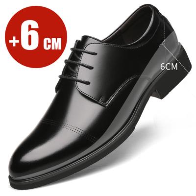 2025 Официальная обувь, увеличивающая рост, для мужчин, высота подъема 6 см, невидимая стелька для мужчин, увеличивающая рост, оксфорды для бизнеса