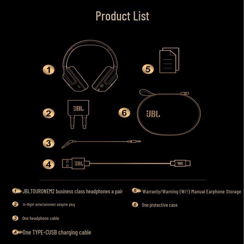 JBL TOUR ONE M2 Wireless Noise-Cancelling Headphones