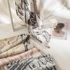 Autumn and Winter Printed Faux Cashmere Scarf Elegant Printed Cashmere Hand Feel Scarf  Women's Warm and Cold Proof Neck