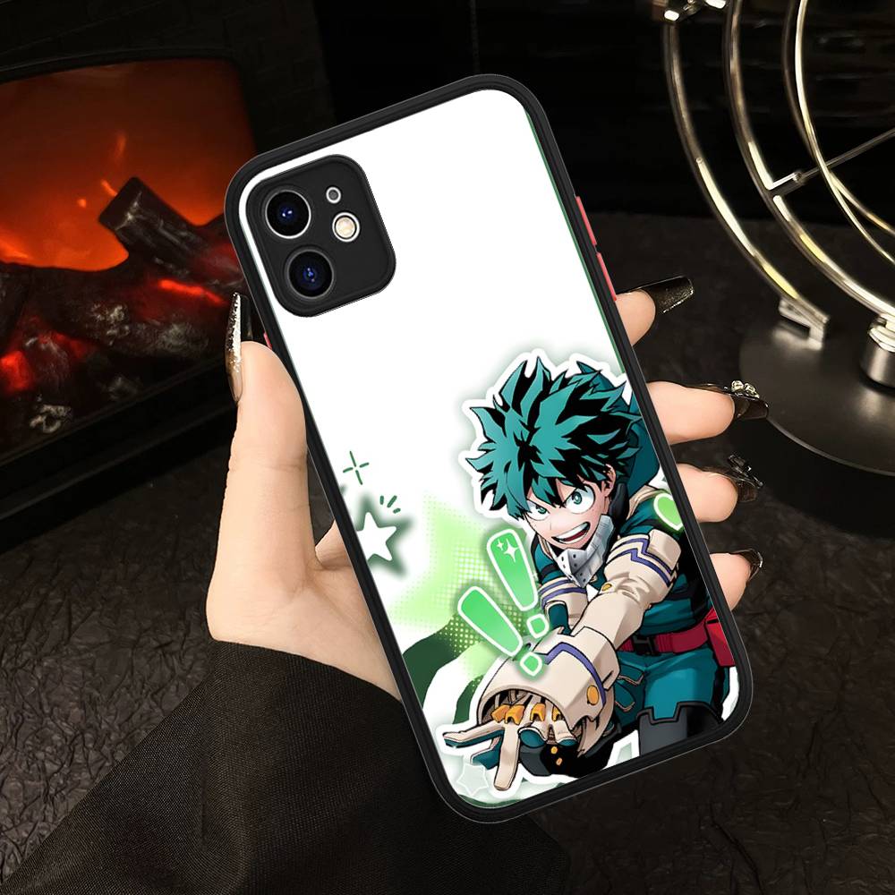 Моя геройская академия Кацуки Бакуго Чехол для телефона My Hero Для IPhone 16 Pro Max Чехол 11 12 13 14 15 Pro Plus X XS MAX Чехол Матовый чехол