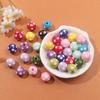 5/10/20 шт. креативных персонализированных точечных разноцветных декоративных бусин из смоляного материала, персонализированные круглые бусины, сплошные цветные интервальные бусины