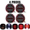Round LED Tail Light with Sequential Turn signal lamp Stop Brake Light DRL For Truck Trailer Van Lorry RV Bus 4x4 Pickup 12V 24V