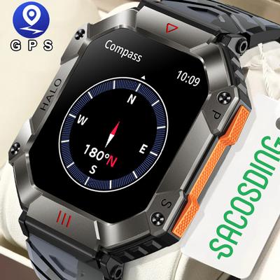 SACOSDING Apollo-002s-A Спортивные часы Компас Высота Барометрическая погода Bluetooth Вызов Фитнес-трекер 2,0-дюймовый экран Батарея 650 мА