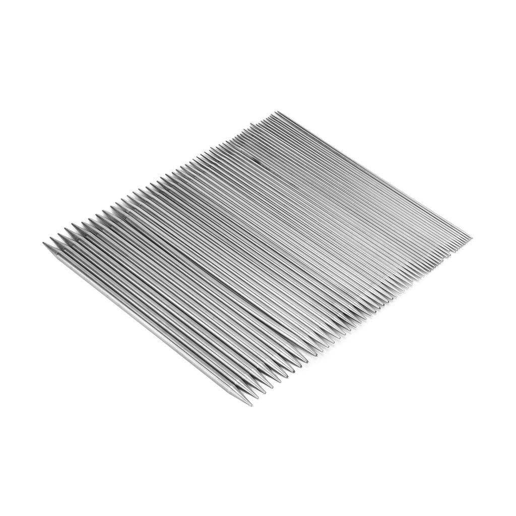 55pcs Double Pointed Knitting Needle Stainless Steel Sweater Weaving Pins Set for Beginner