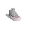 adidas Neo Hoops 2.0 Mid Разноцветные Устойчивые к истиранию Обувь для малышей Средняя высота Серо-розовые Для младенцев и малышей GZ7779