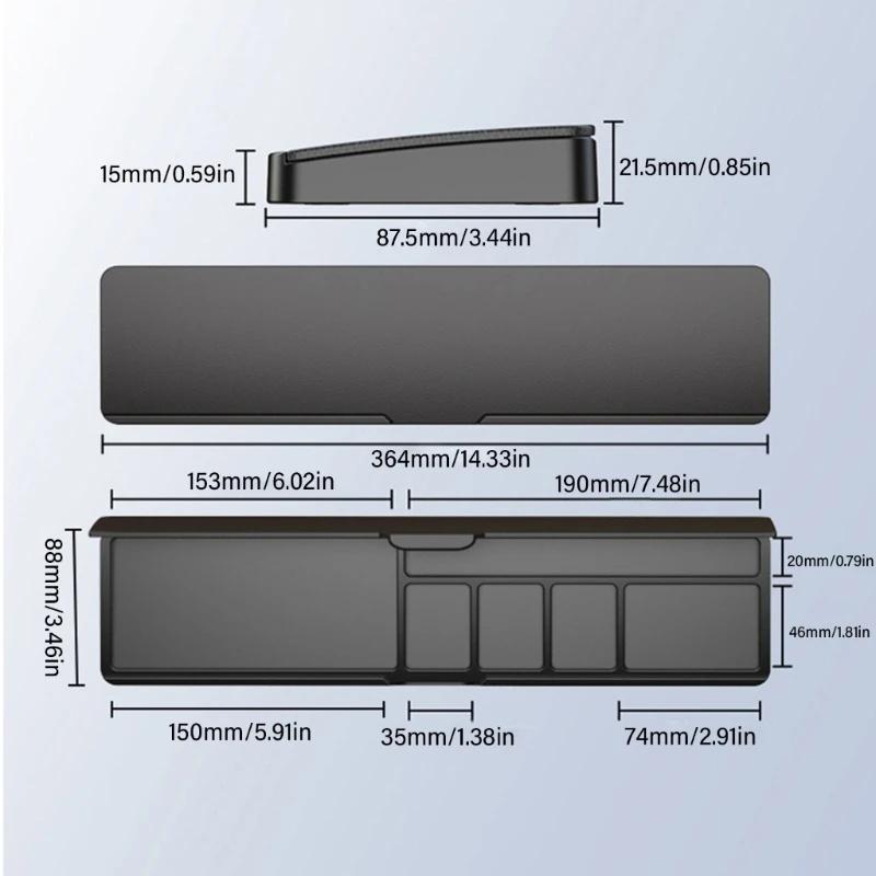 Подставка для запястья клавиатуры Подставка для руки с разделителем для хранения Пена с эффектом памяти Эргономичная Мягкая Форма Удобная