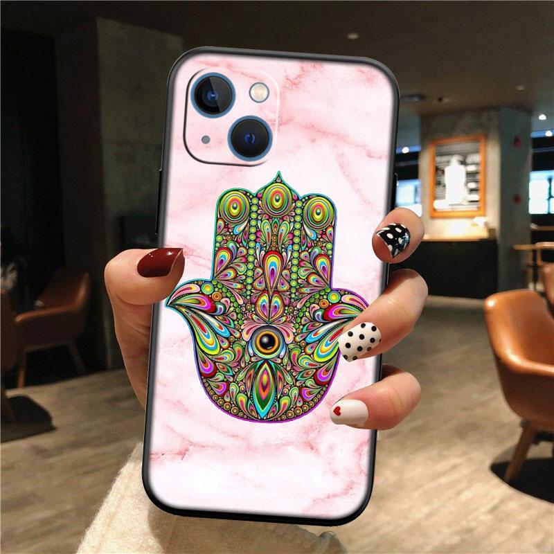 Hamsa Hand Amulet Psychedelic New High-End Shell Phone Case for OPPO A3 Pro A72 A74 A76 A77 A77S A78 A79 A94 A95 A18 A40M A58
