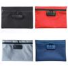 Zip Closure Money Bag with Lock Combination Lock Security Document Bag  Camping