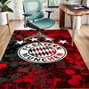Bayern Football Polyester Carpet, Soft Indoor Mat for Office Chair, Living Room, Computer Desk - Decorative Home Office Rug Design