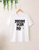 Dream Plan Do T Shirt, Hand Lettered Typography Tee, Minimalist Motivational Graphic Apparel, Inspiring Goal Getter Monochrome Unisex Gift