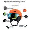 New Ski Helmet Outdoor Sports unisex Ski Equipment Breathable, Warm, and Fall proof Safety Helmet