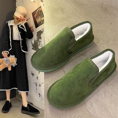 Внешнеторговые большие размеры 35~44 бархатные теплые зимние ботинки на мягкой подошве 2024 осень и зима популярная модная низкая модель