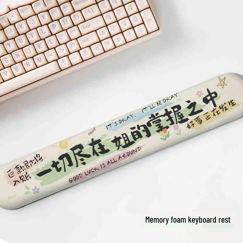 Персонализированный коврик для мыши с подставкой для запястья из пены с памятью