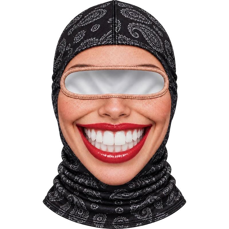 Halloween Funny Old Man Ski Mask Realistic Face Balaclava 3D Print Winter Neck Coverage Skiing Outdoor Parties