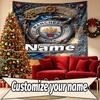 Custom Name Personalized Manchester City Print Tapestry, Wall Art Decor, Bedroom, Dorm, Apartment, LivingRoom, Party Backdrop, Gift for Birthday