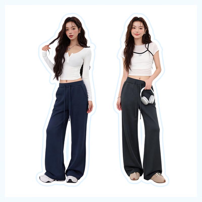 MJ STYLE Women's High-Waist Flared Wide-Leg Yoga Pants