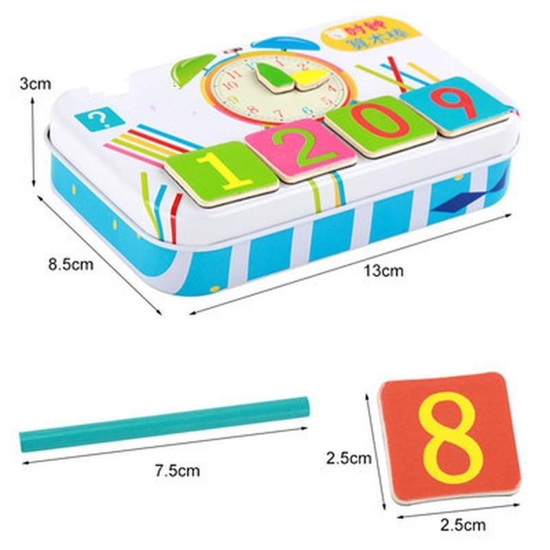 Baby Math Toy!!!Wooden Stick Magnetic Mathematics Puzzle Education Number Toys Calculate Game Learni