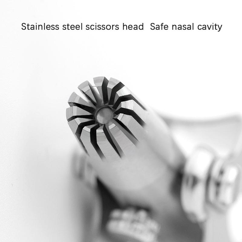 Ручной триммер для волос в носу из нержавеющей стали, набор ножниц, профессиональный инструмент для удаления носа