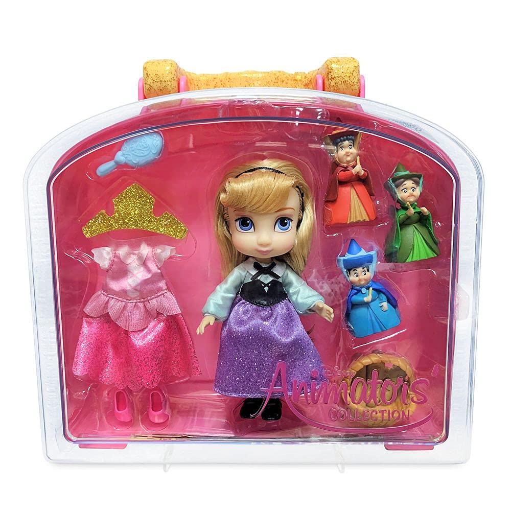 Disney Aurora Animators Collection Мини-кукольный игровой набор Спящая красавица – – 5”