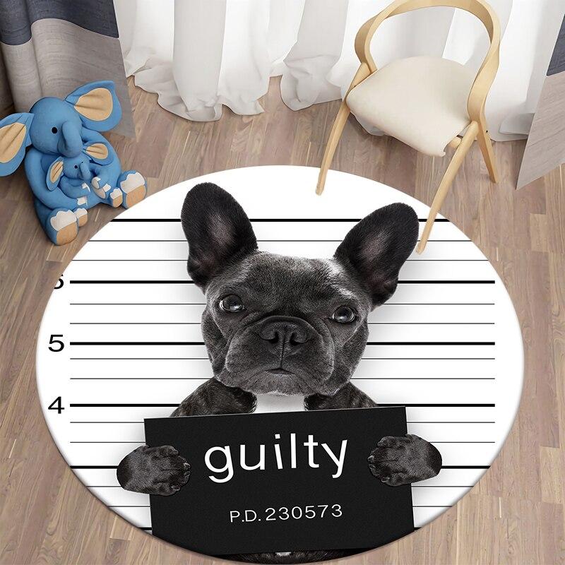 Черный кот Kawaii HD печатный круглый ковер для гостиной, коврики для кемпинга, пикника, фланелевый противоскользящий коврик, коврик для йоги, странные вещи