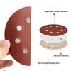 35p/100pcs 5 Inch Sanding Discs Sandpapers 8 Holes Hook Loops 40-7000Grit Assorted Sanding Discs Pads for Woodworking