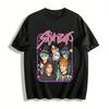 Хэллоуин Saja Мальчики Графический Принт Толстовка Крутой K-pop Стиль Групповой Портрет Пуловер Для Модных Фанатов Футболка Из Чистого Хлопка