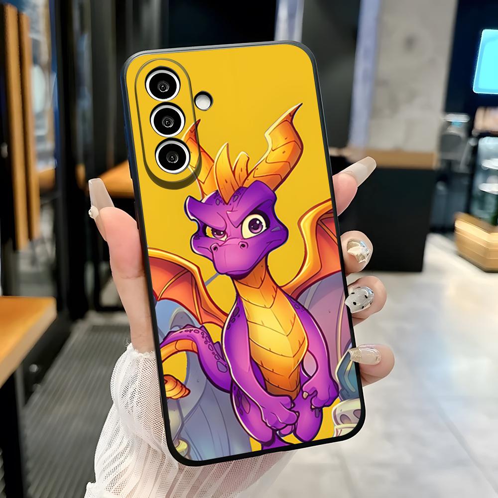 Чехол для телефона D-Dragon Spyro C-Cute для Samsung S26 S25 Plus S20 S20 Plus S22 Ultra S23 FE S21 Plus S21 Ultra Мягкий чехол