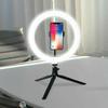 10 Inch Mini Selfie Ring Light Desktop LED Lamp Video Light With Tripod For YouTuber Photo Photography Studio