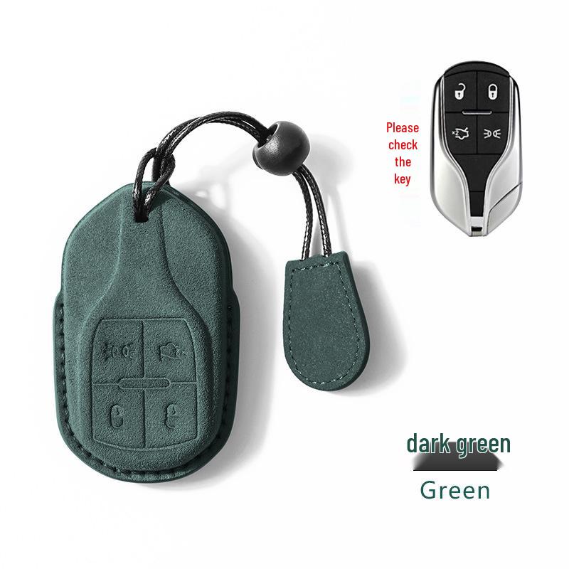 Maserati Key Case: Premium Suede Shell for Levante & Ghibli