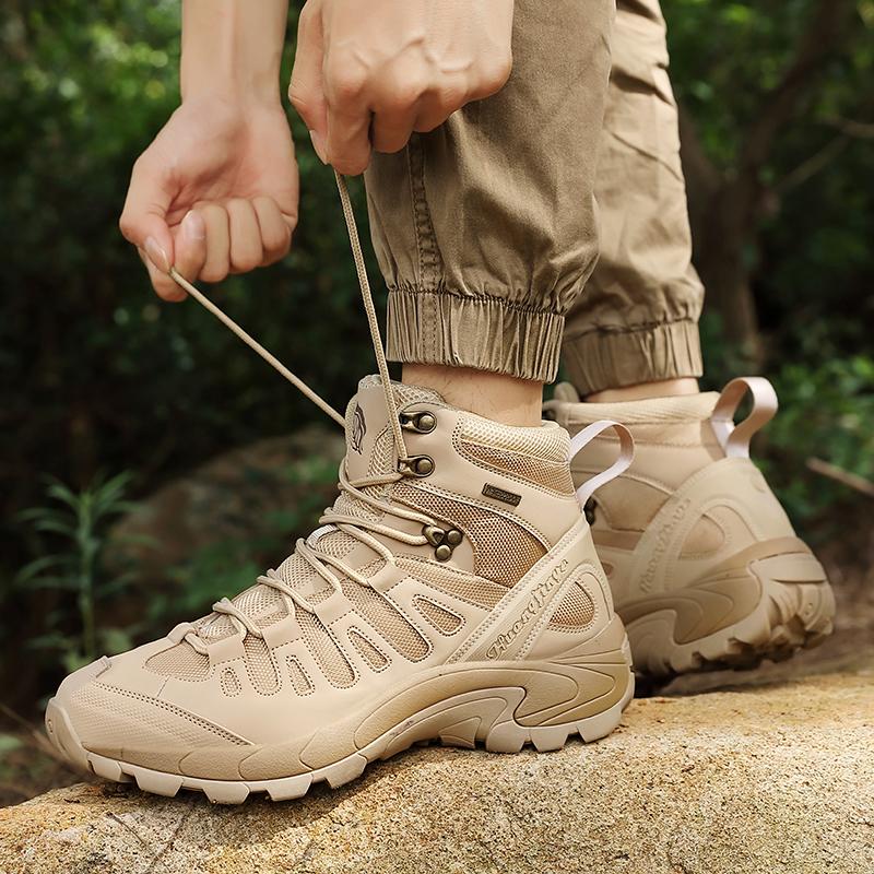 Men Boots New Platform Boots Outdoor Waterproof Casual Sneakers Working Men Ankle Boots Hiking Safety Shoes Mens Athletic