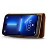 For iPhone 14 Pro 6.1 inch 2-in-1 Detachable Cover Absorption Stand Flip Folio Wallet Case