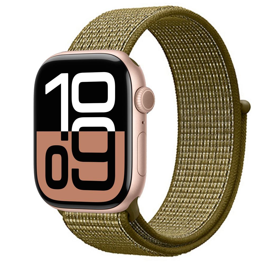 Нейлоновый ремешок-петля Для ремешков Apple Watch 46мм 44мм 40мм 41мм 45мм 42мм Оригинальный ремешок браслет iWatch Серии 11 10 SE 9 8 Ultra 3