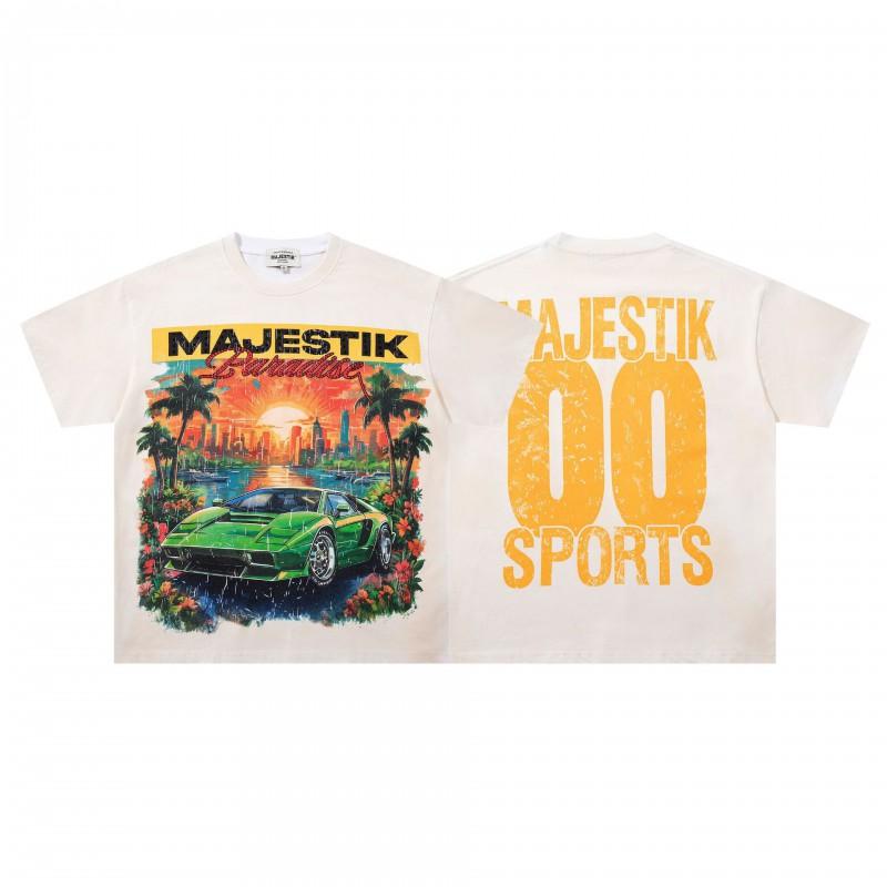 Mens Loose Fit Cotton Graphic Tee Streetwear Hip Hop Oversized Short Sleeve T-Shirt Teens
