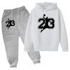 23 Basketball Hoodie Sports Hoodie  Spring Autumn Children Hoodie+Pants 2-Piece Set Teen Cute 4-14Y Boys Kids Girls Hoodie Suits