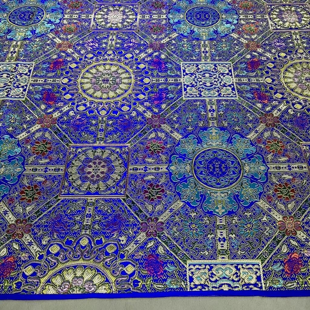 Жаккардовая парчовая ткань Дамаск Китайский стиль Ципао Монгольский халат Тибетский халат Буддийские костюмы Сделай сам Ручная работа