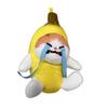 Creative Cute Crying Plush Banana Girl Doll Keychain Doll Student Gift Backpack Pendant