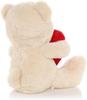 CEJAMA Teddy Bear Plush with Heart - 25 cm Cuddly Stuffed Animal with Love Message for Valentine's Day, Birthday, Anniversary, Mother's Day Gift