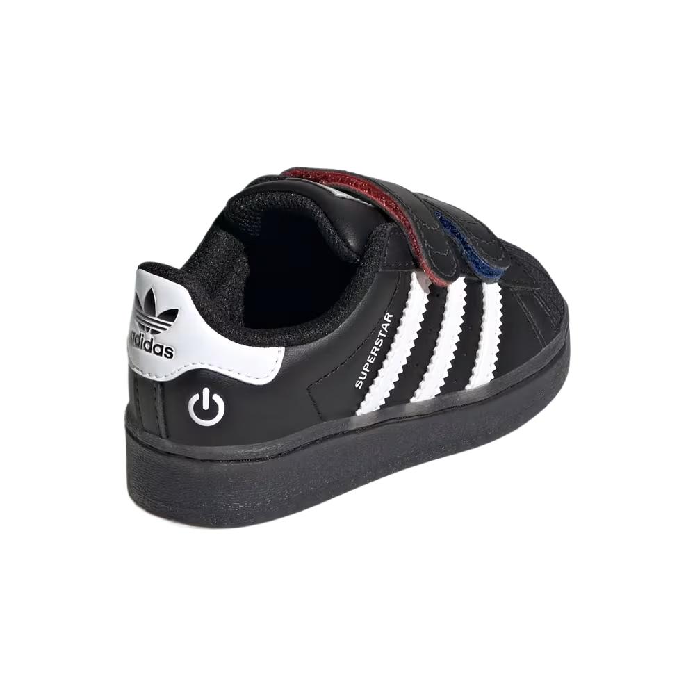Adidas Originals Superstar PU Synthetic Leather LED Light Comfortable Casual Simple Versatile Low-Top Shoes Baby sneaker JI0507