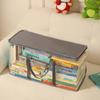 Visual Transparent Book Storage Bag Large Capacity Dustproof Books Collection Container Waterproof Stackable