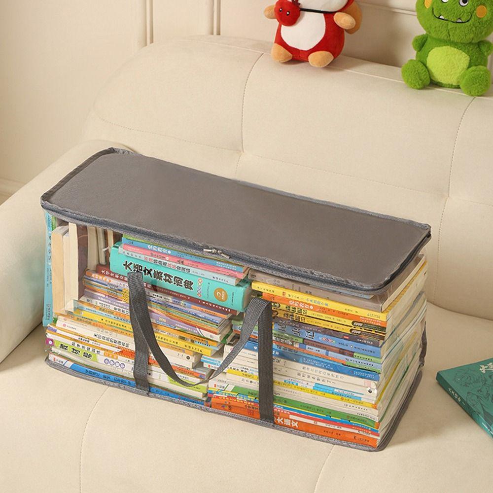 Large Capacity Books Collection Container Visual Miscellaneous Storage Box Office