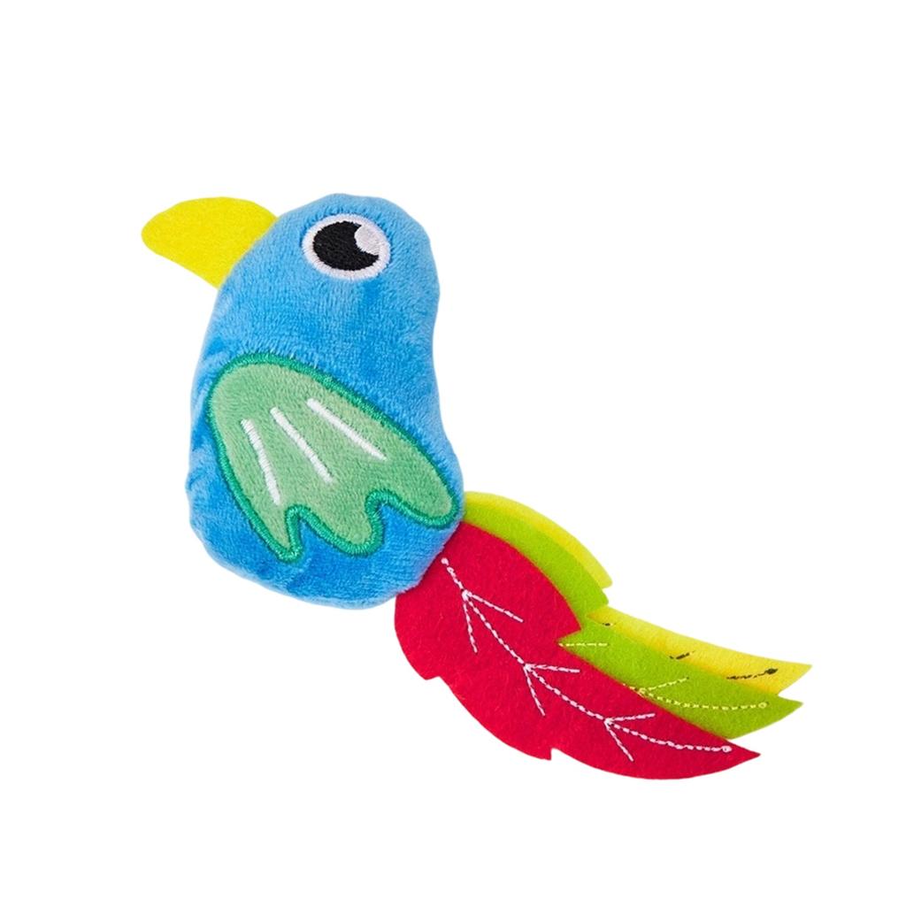 Bird Toys 2 Pack, Plush Simulation Bird Design -Filled Toys for Kicking, Biting, Self-Play & Interactive Fun