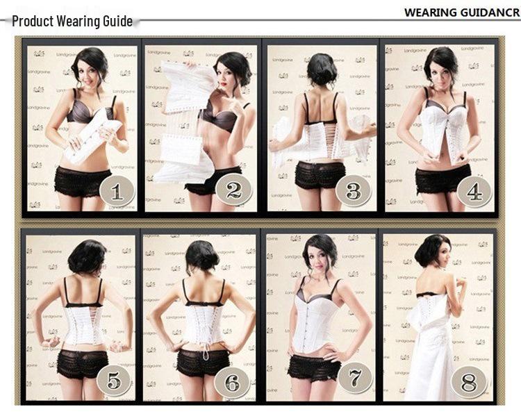 Черный атласный корсет-утяжка на молнии