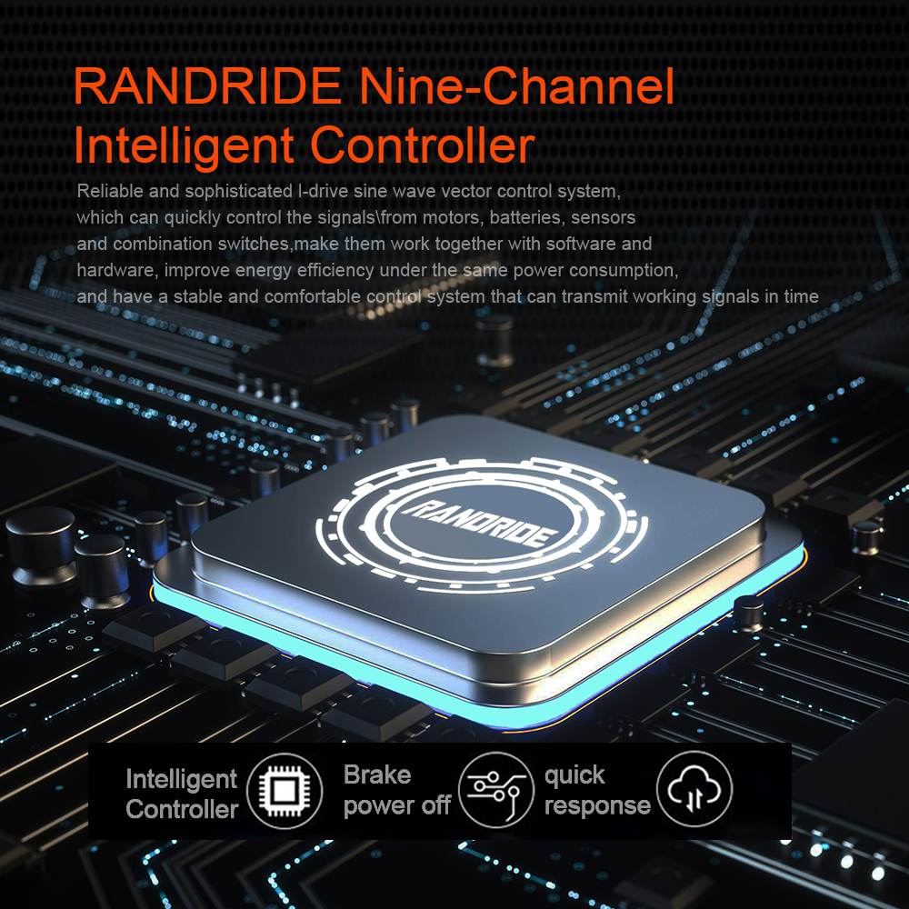 Electric Mountain Bike RANDRIDE YG90A 1000W Motor 48V 17Ah Battery Max Speed 45km/h Max Range 90km